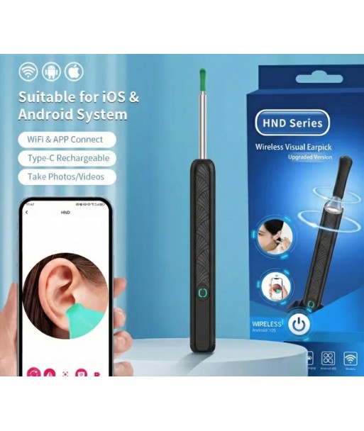 Bezprzewodowy otoskop z kamerą HD i WiFi do uszu