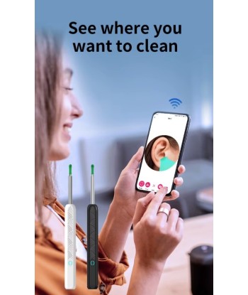 Otoskop z Kamerą HD do Czyszczenia Uszu + 6 LED + WiFi | vandoro.pl