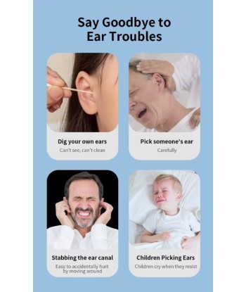 Otoskop z Kamerą HD do Czyszczenia Uszu + 6 LED + WiFi | vandoro.pl