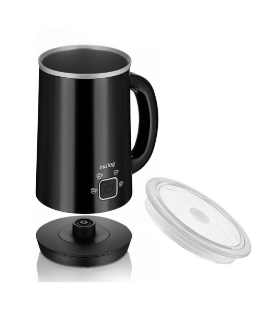 Elektryczny spieniacz do mleka Huslog z 4 programami czarny