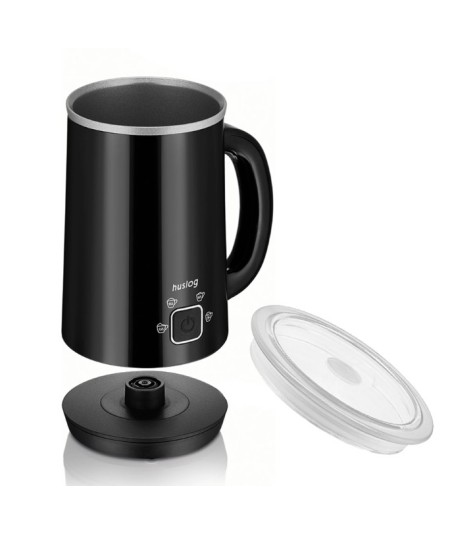 Elektryczny spieniacz do mleka Huslog z 4 programami czarny