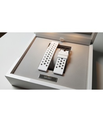 Pasek Silikonowy 22mm Biały Premium – 3-rzędowa Perforacja | vandoro.pl