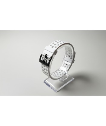 Pasek Silikonowy 22mm Biały Premium – 3-rzędowa Perforacja | vandoro.pl