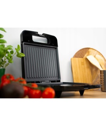 Elektryczny opiekacz do panini Huslog na 4 kanapki czarny