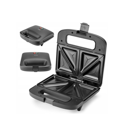Klasyczny opiekacz do kanapek sandwich 750W czarny