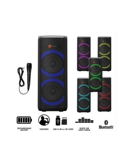 Duży głośnik karaoke N-GEAR Let's Go Party 400W z efektami LED