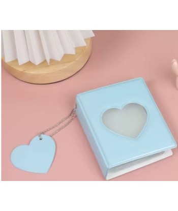 Mini Album na 32 Zdjęcia 3 Cale z Serduszkiem Niebieski | vandoro.pl