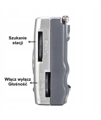 Radio Przenośne Bateryjne FM/AM | Małe Radyjko Turystyczne | vandoro.pl