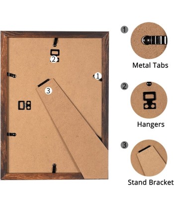 Ramka Drewniana na Zdjęcia A4 / 15x20 cm Brązowa | vandoro.pl