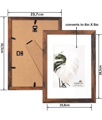 Ramka Drewniana na Zdjęcia A4 / 15x20 cm Brązowa | vandoro.pl