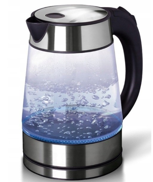 Szklany czajnik elektryczny Hoffen AK-0537 z podświetleniem LED