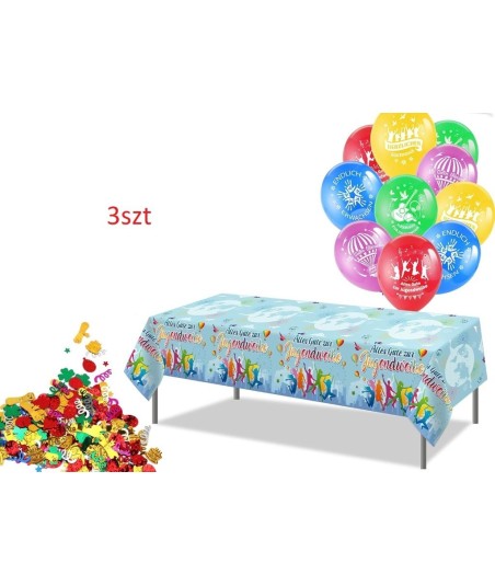 Zestaw 3 sztuk dużych obrusów foliowych w opakowaniu