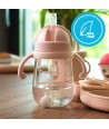 Różowy bidon niekapek Bringebaer 300ml dla dzieci 6m+