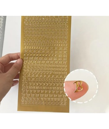 Naklejki Litery Cyfry Motylki Gwiazdki | Złote i Srebrne | 20 Arkuszy