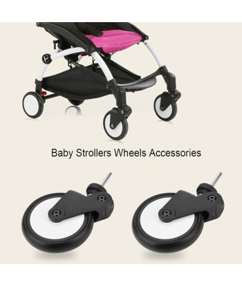 Para przednich gumowanych kółek do wózka dziecięcego o średnicy 13 cm