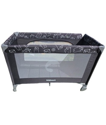 Łóżeczko Turystyczne Grotta Kidnort | Ciemnoszare | Składane