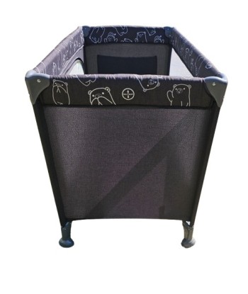 Łóżeczko Turystyczne Grotta Kidnort | Ciemnoszare | Składane