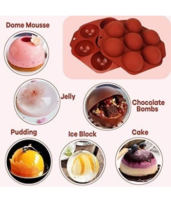 Forma Silikonowa Półkule 7 szt. | Do Pieczenia i Deserów