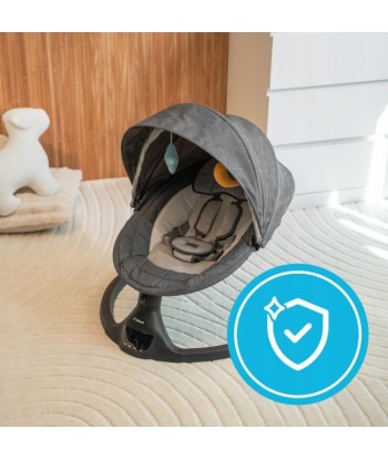 Leżaczek Bujaczek Elektryczny Kidnort Svaie Czarny | Bluetooth