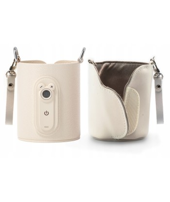 Przenośny podgrzewacz do butelek Varm w kolorze beżowym z kablem USB-C