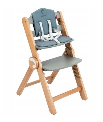 Krzesełko do karmienia Drewniane Drömmer Unique Szare | Kidnort