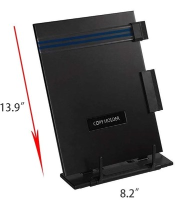 Metalowy stojak na dokumenty A4 z klipsem (7 pozycji) | vandoro.pl