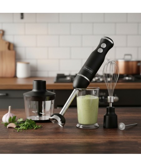 Blender ręczny Smukee Vintage 700W czarny zestaw 4w1