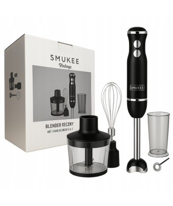 Smukee Vintage Blender ręczny 4w1 700W czarny | Moc i Styl
