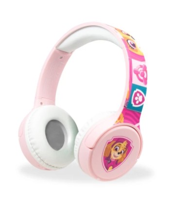 Różowe słuchawki bezprzewodowe dla dzieci Psi Patrol Skye - Vandoro.pl