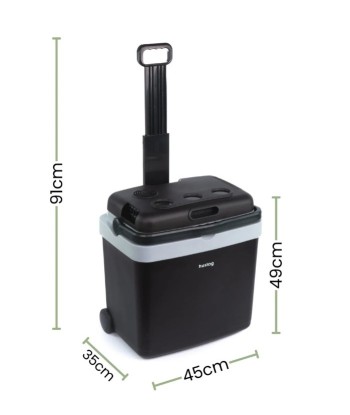 Lodówka turystyczna Huslog 33L na kółkach - Chłodzenie i Grzanie