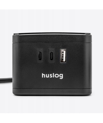 Przedłużacz Kostka Huslog LED | 2x 230V + USB + 2x USB-C | Kostka