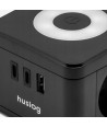 Przedłużacz Kostka Huslog LED | 2x 230V + USB + 2x USB-C | Kostka