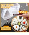 Foremki do ryżu sushi onigiri zestaw 8 sztuk