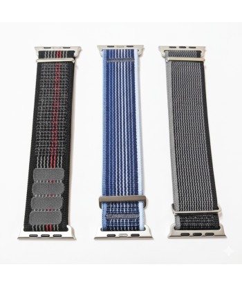 Zestaw 3x Pasek Nylonowy Apple Watch 1-8/SE + Etui ze Szkłem