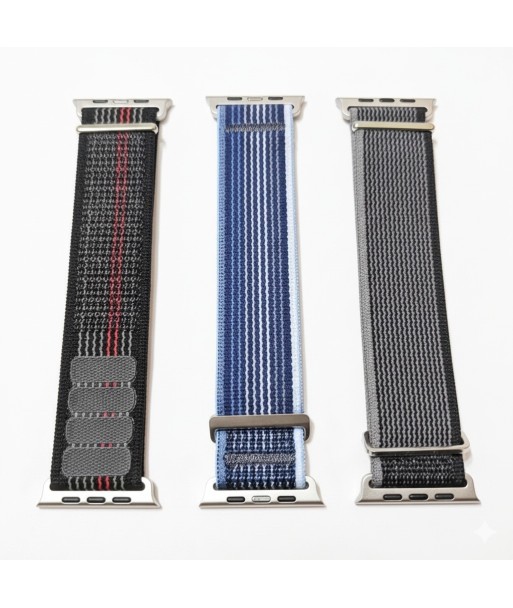 Zestaw 3x Pasek Nylonowy Apple Watch 1-8/SE + Etui ze Szkłem