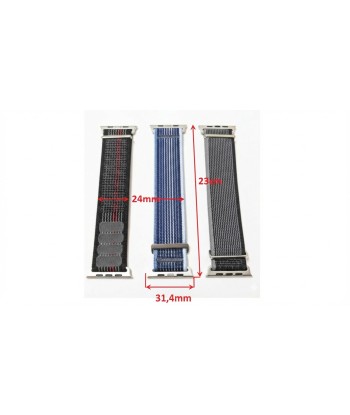 Zestaw 3 pasków Premium do Apple Watch 42-49mm – Bezpieczny Stopper