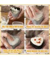 Foremki do Sushi Onigiri Zestaw 8 szt. (2 rozmiary) | vandoro.pl