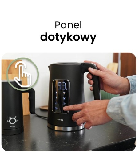 Czajnik elektryczny Huslog 1,7L 2200W z panelem dotykowym i regulacją temperatury