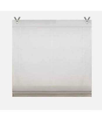 Roleta Rzymska Firanka ESLIR 80x130 cm Biało-Brązowa | vandoro.pl