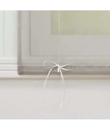 Roleta Rzymska Firanka ESLIR 80x130 cm Biało-Brązowa | vandoro.pl