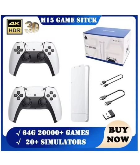 Konsola retro M15 Game Stick Mini z dwoma padami